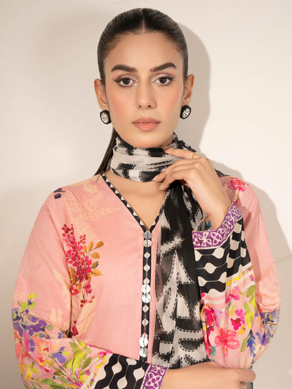 3 Piece Lawn Suit-Printed (Unstitched)