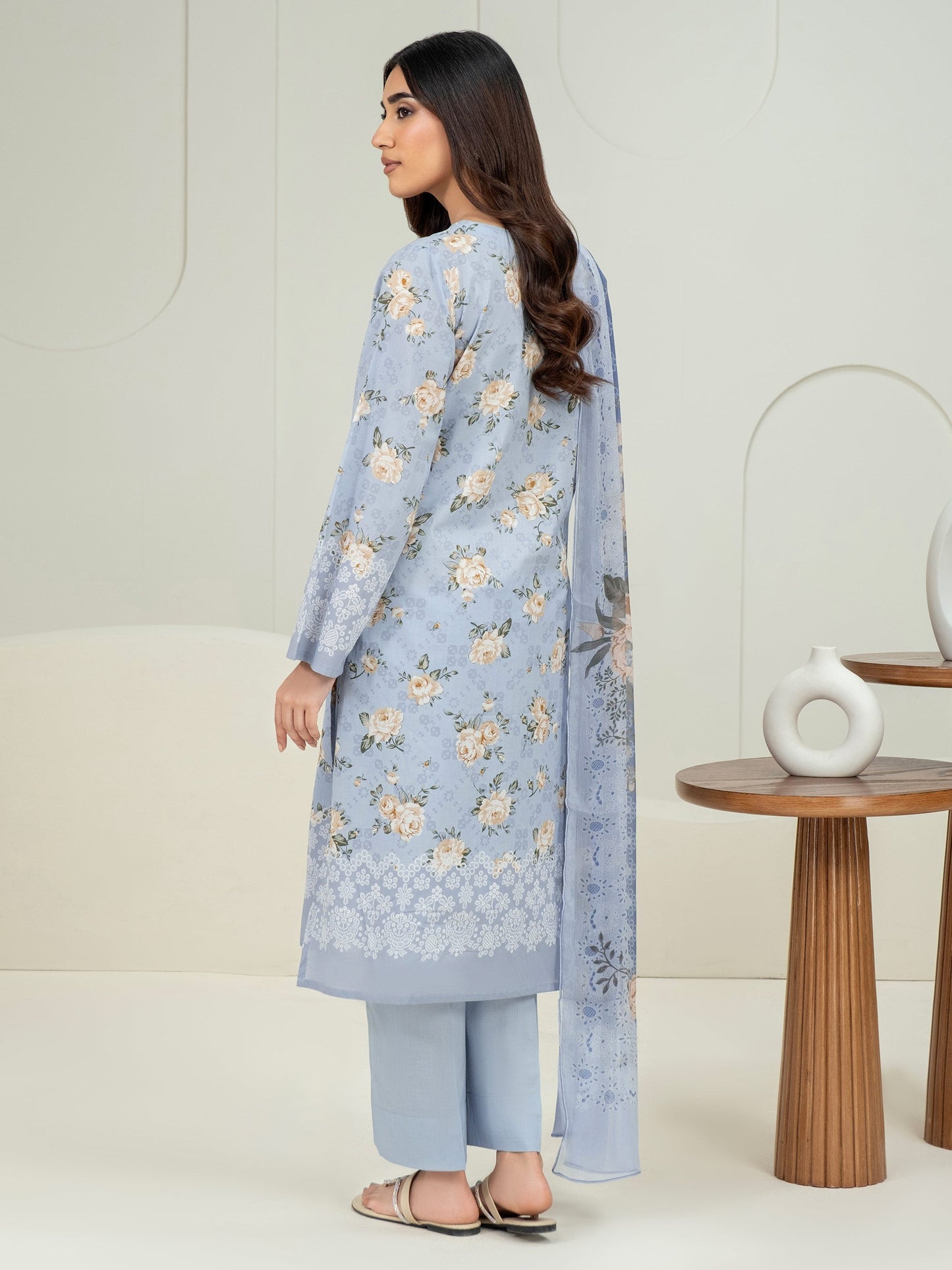 3 Piece Lawn Suit-Paste Print (Unstitched)