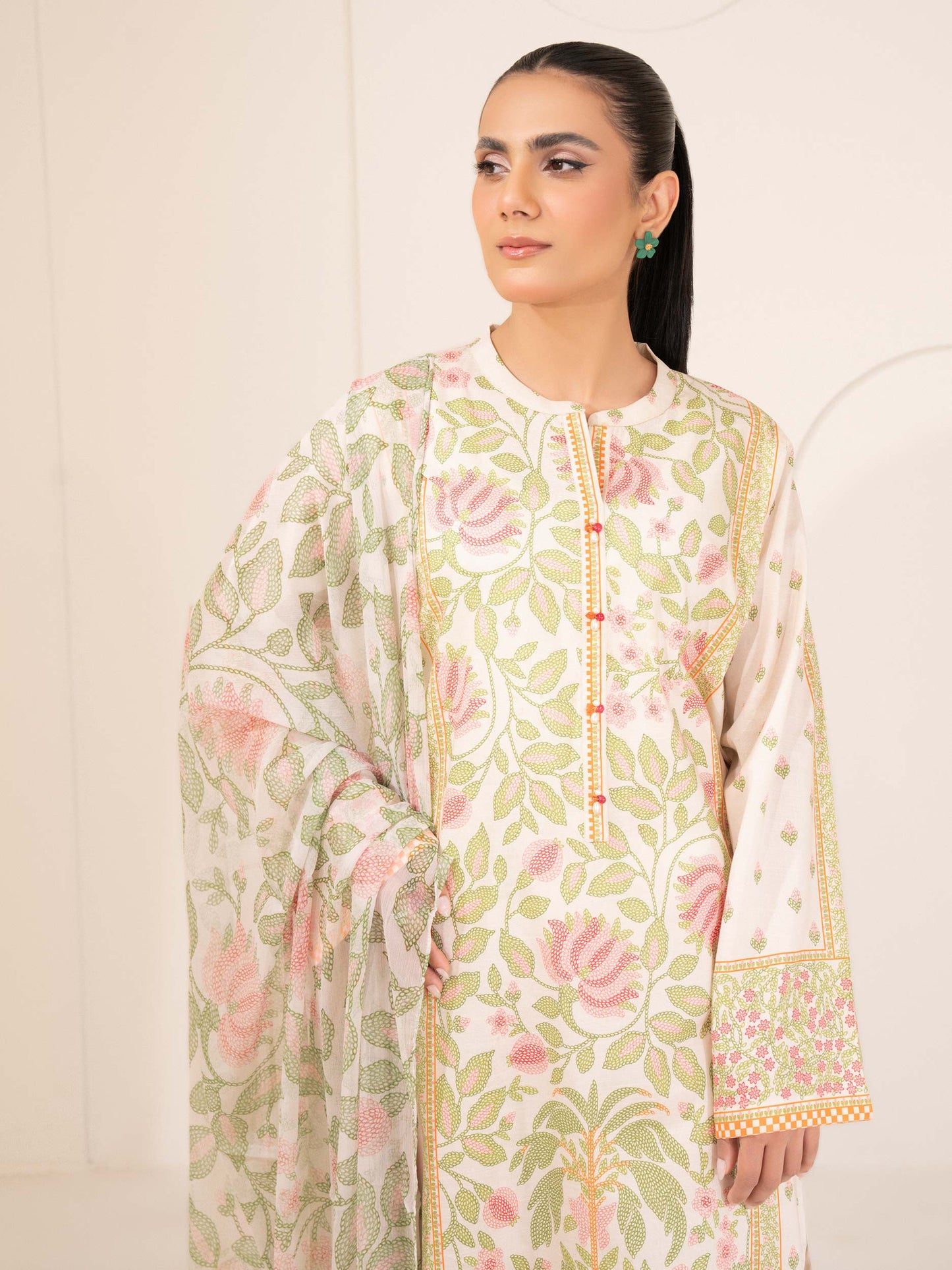 3 Piece Lawn Suit-Printed (Unstitched)