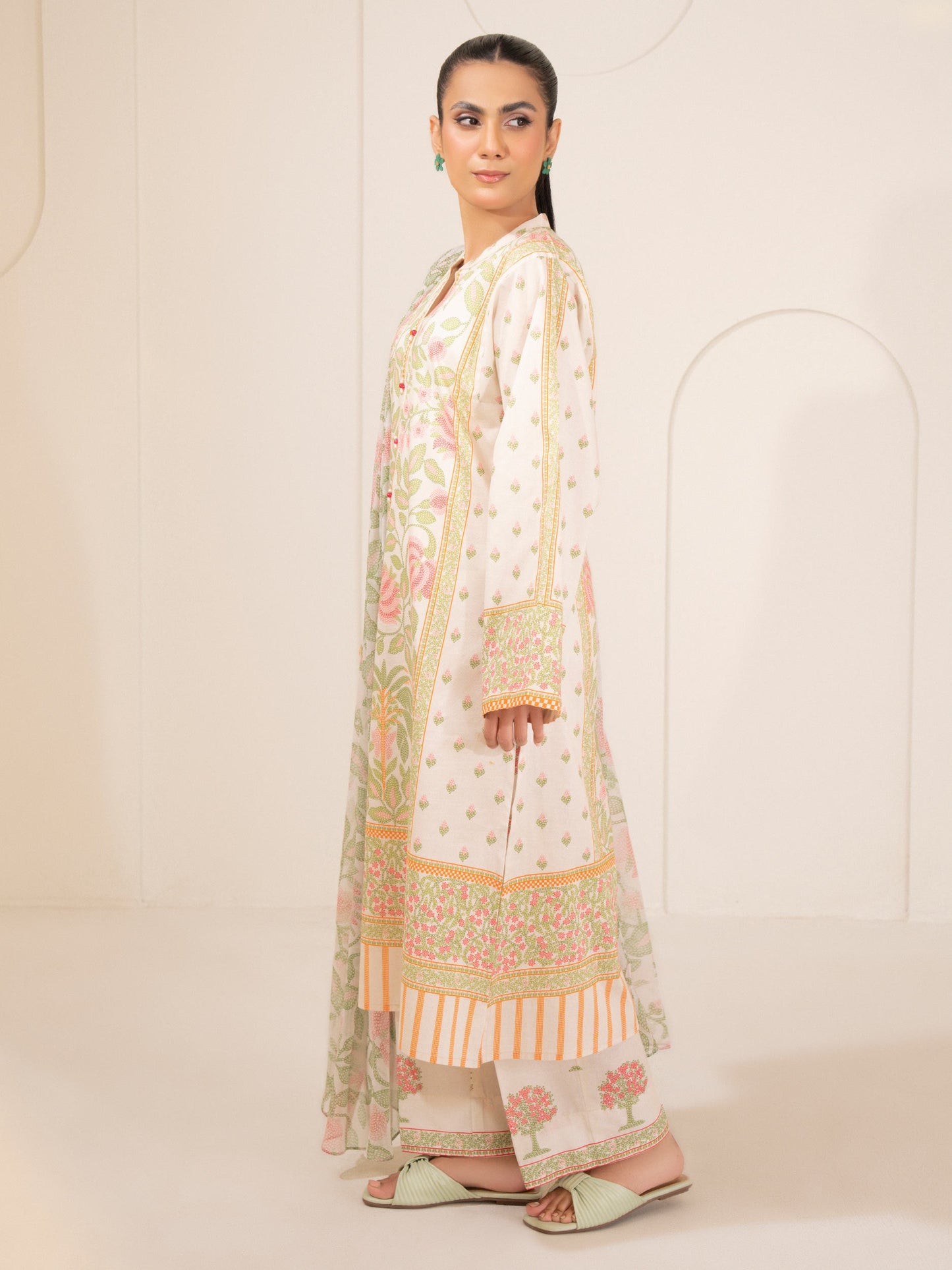 3 Piece Lawn Suit-Printed (Unstitched)