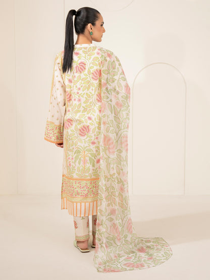 3 Piece Lawn Suit-Printed (Unstitched)