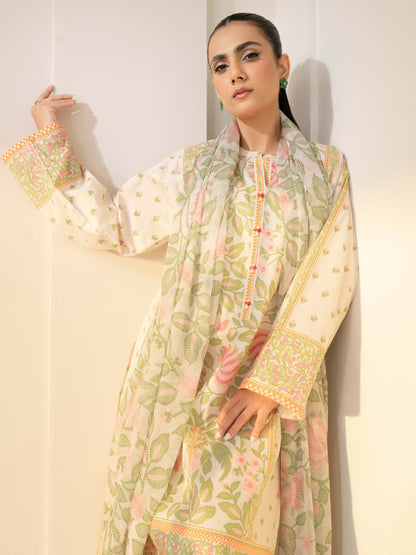 3 Piece Lawn Suit-Printed (Unstitched)