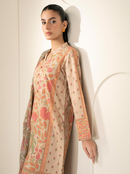 3 Piece Lawn Suit-Printed (Unstitched)