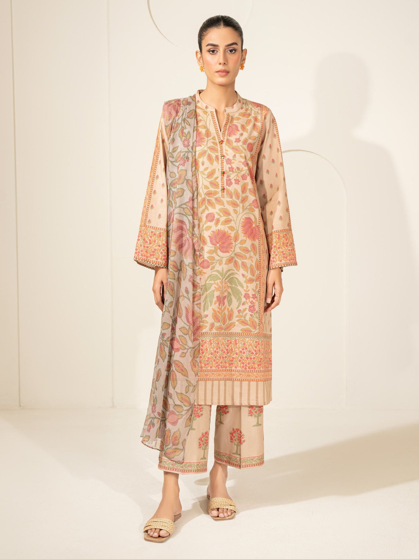 3 Piece Lawn Suit-Printed (Unstitched)
