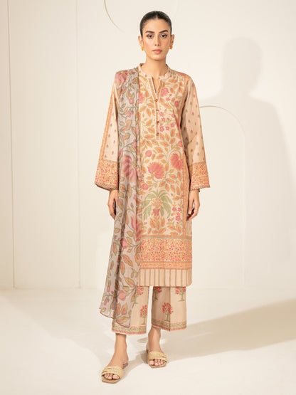 3 Piece Lawn Suit-Printed (Unstitched)