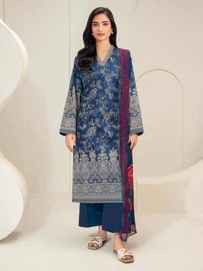 3 Piece Lawn Suit-Paste Print (Unstitched)