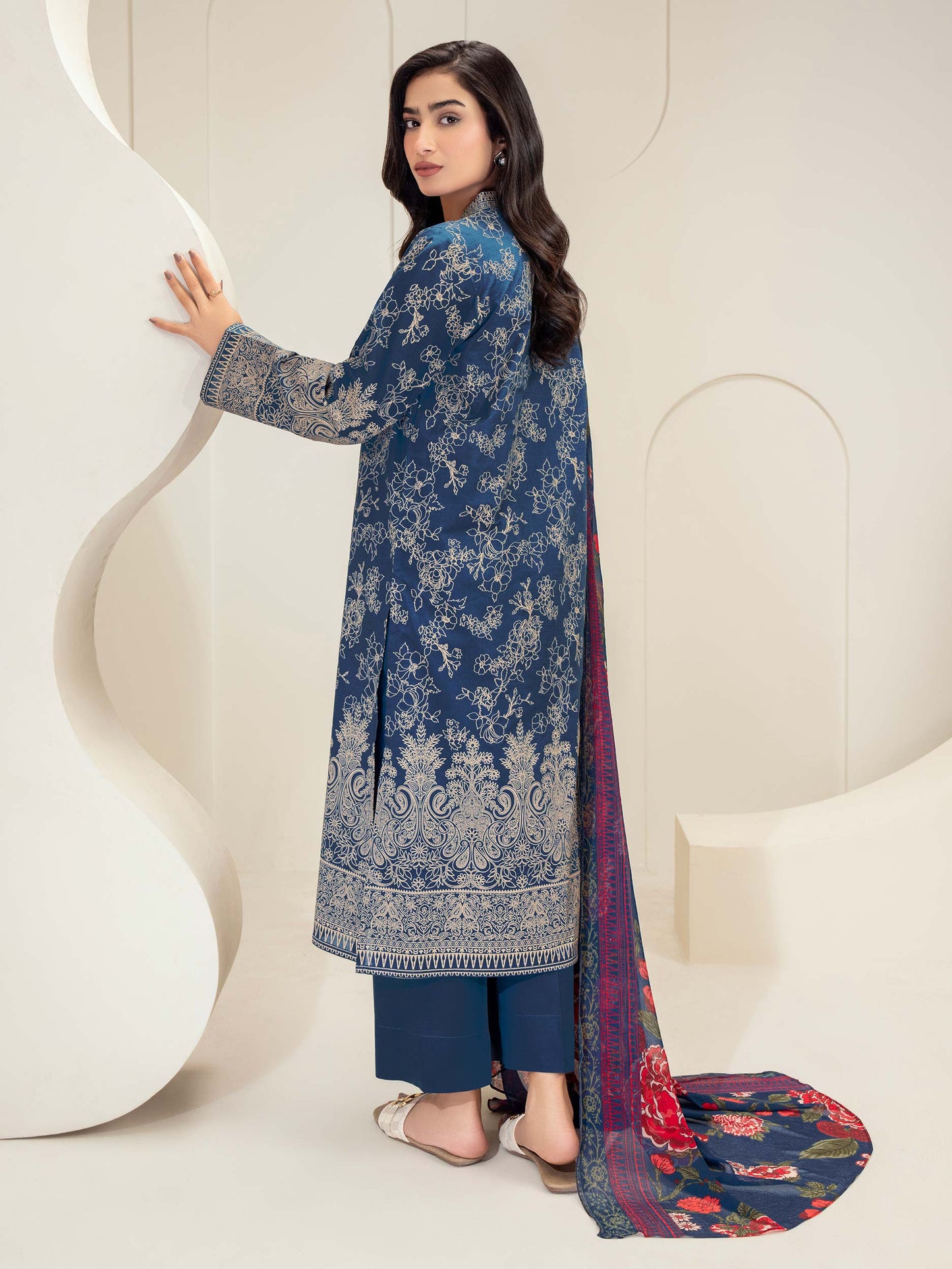 3 Piece Lawn Suit-Paste Print (Unstitched)