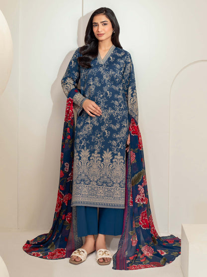 3 Piece Lawn Suit-Paste Print (Unstitched)