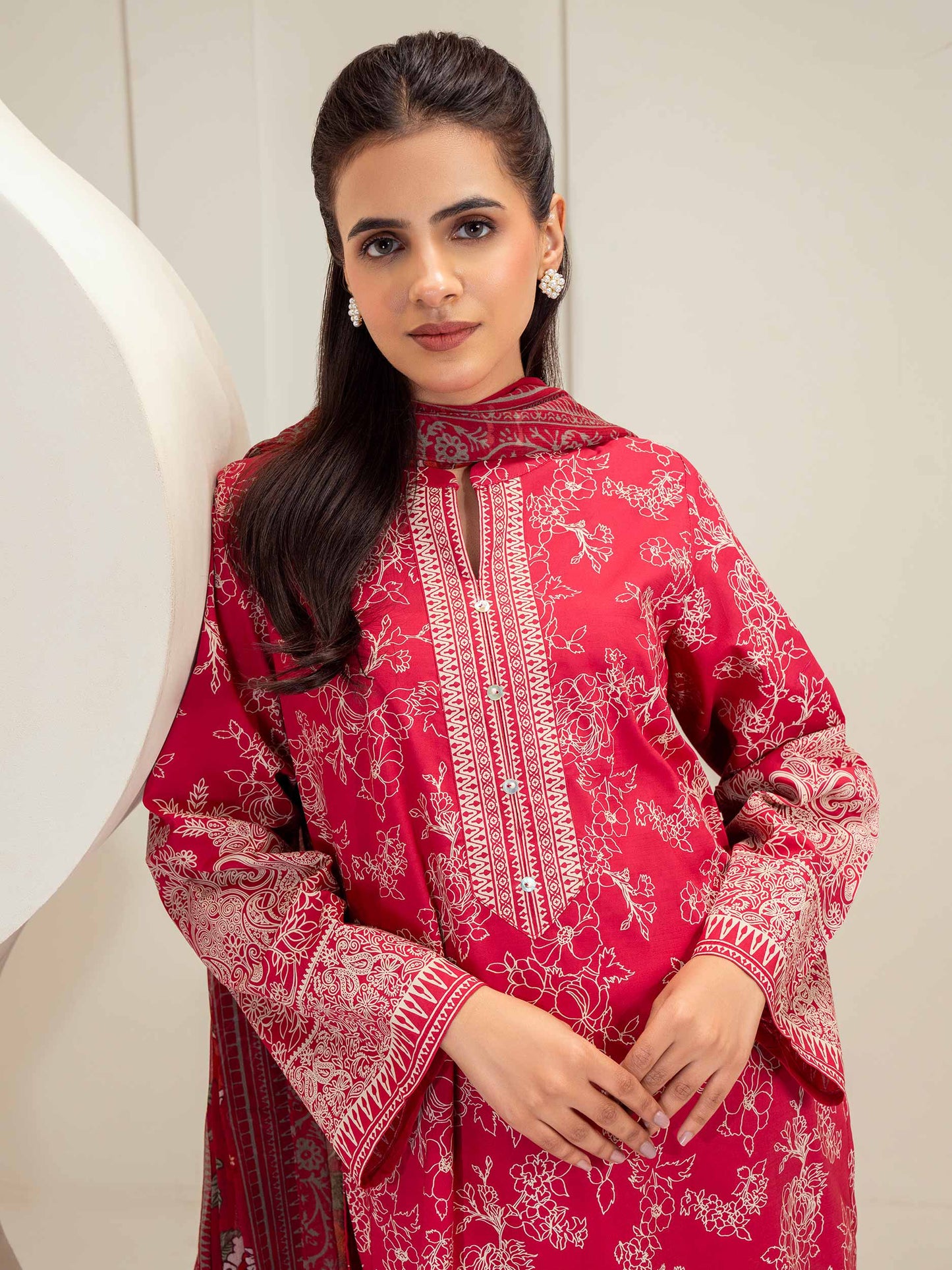 3 Piece Lawn Suit-Paste Print (Unstitched)