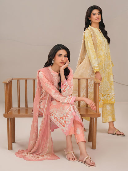 3 Piece Lawn Suit-Paste Print (Unstitched)