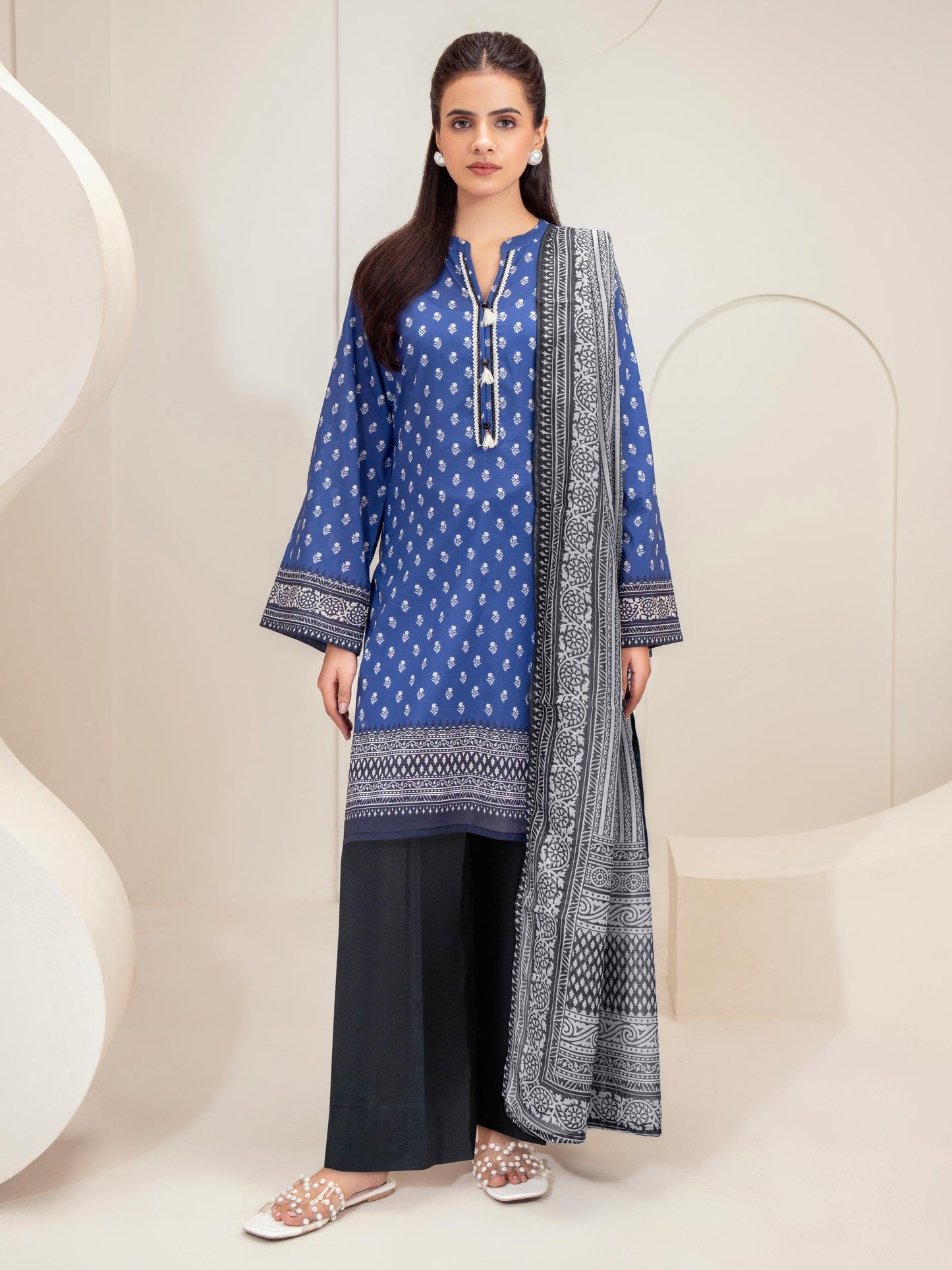 2 Piece Lawn Suit-Printed (Unstitched)
