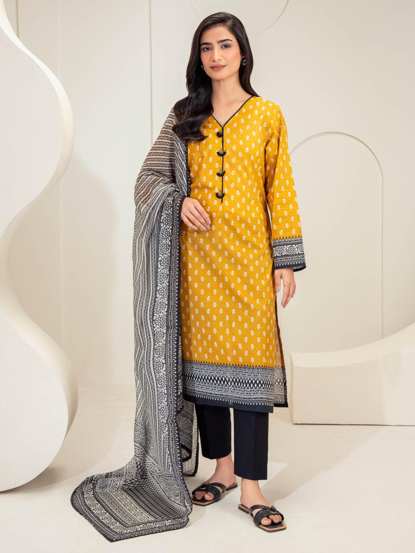 2 Piece Lawn Suit-Printed (Unstitched)