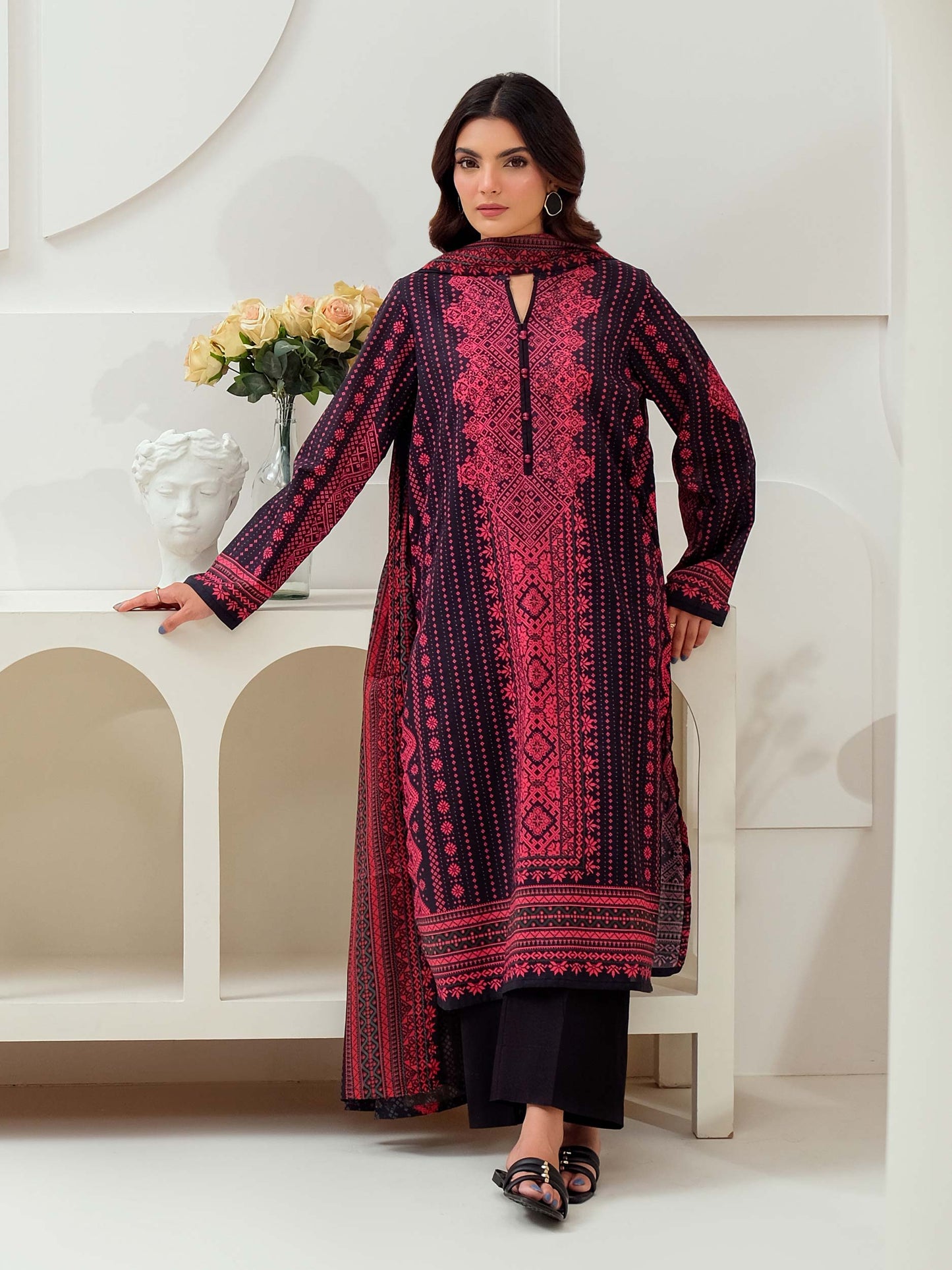 2 Piece Lawn Suit-Printed (Unstitched)