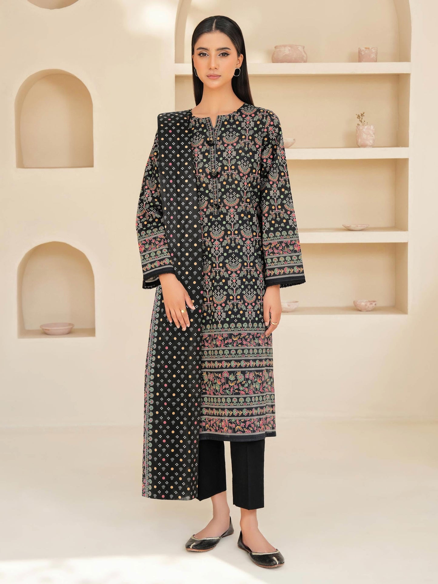 2 Piece Lawn Suit-Printed (Unstitched)