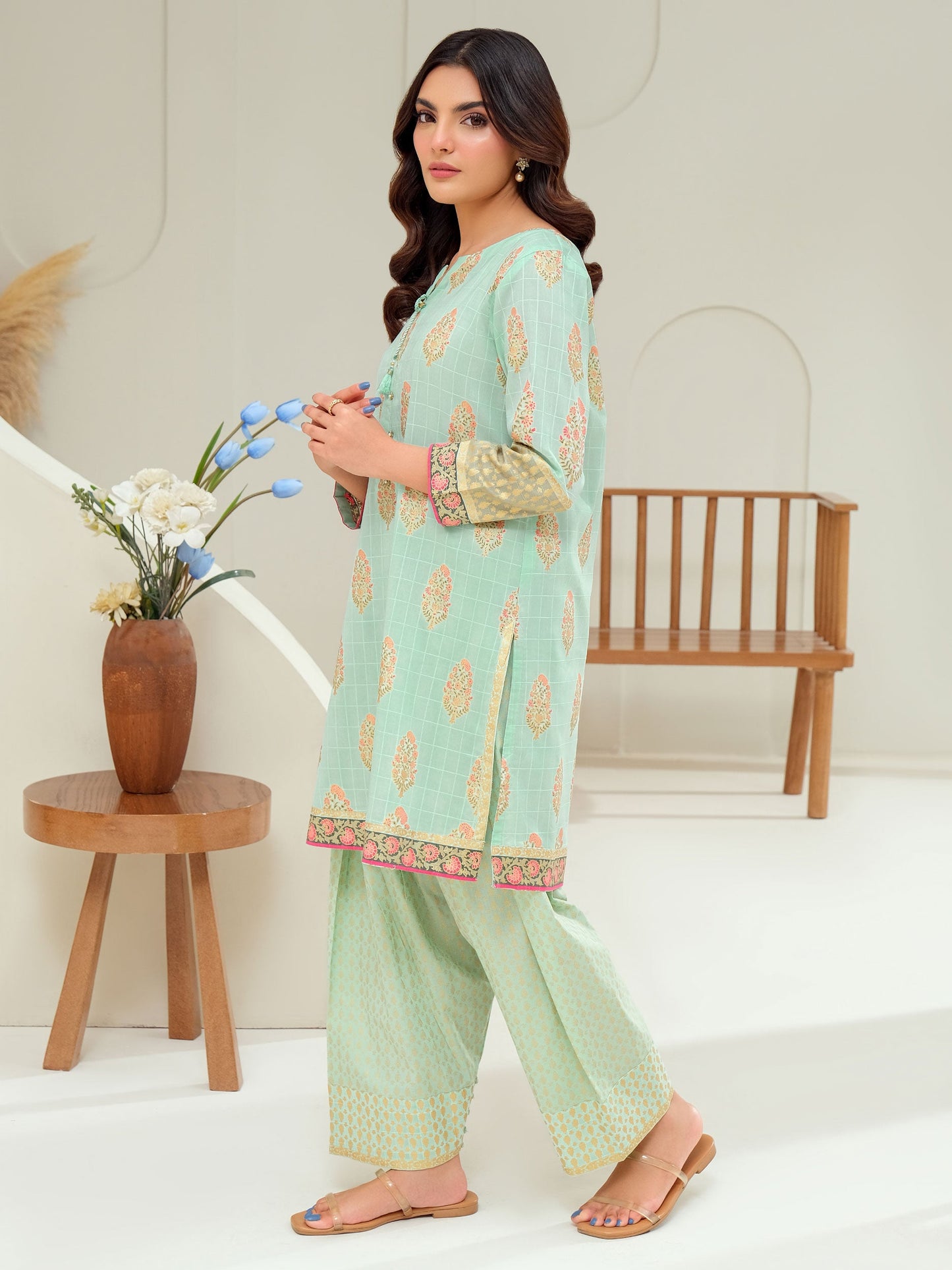 2 Piece Lawn Suit-Paste Print (Unstitched)