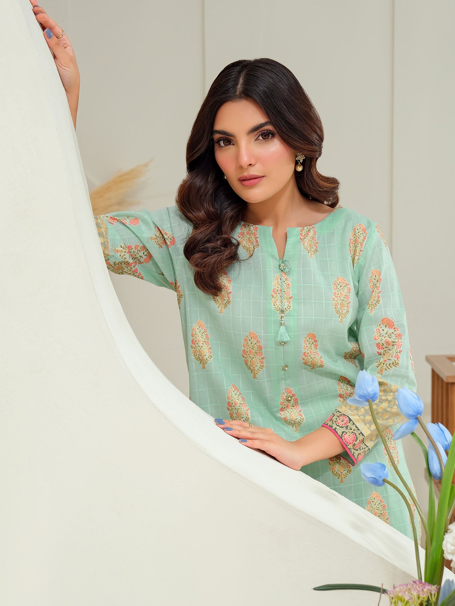 2 Piece Lawn Suit-Paste Print (Unstitched)