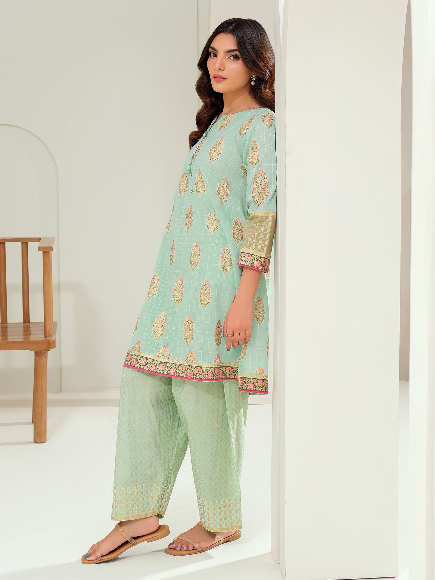 2 Piece Lawn Suit-Paste Print (Unstitched)