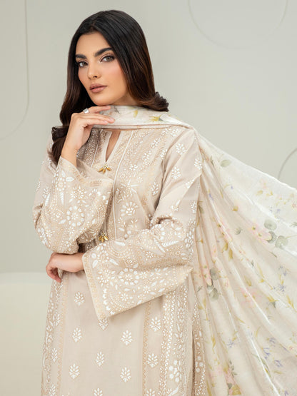 3 Piece Lawn Suit-Paste Print (Unstitched)