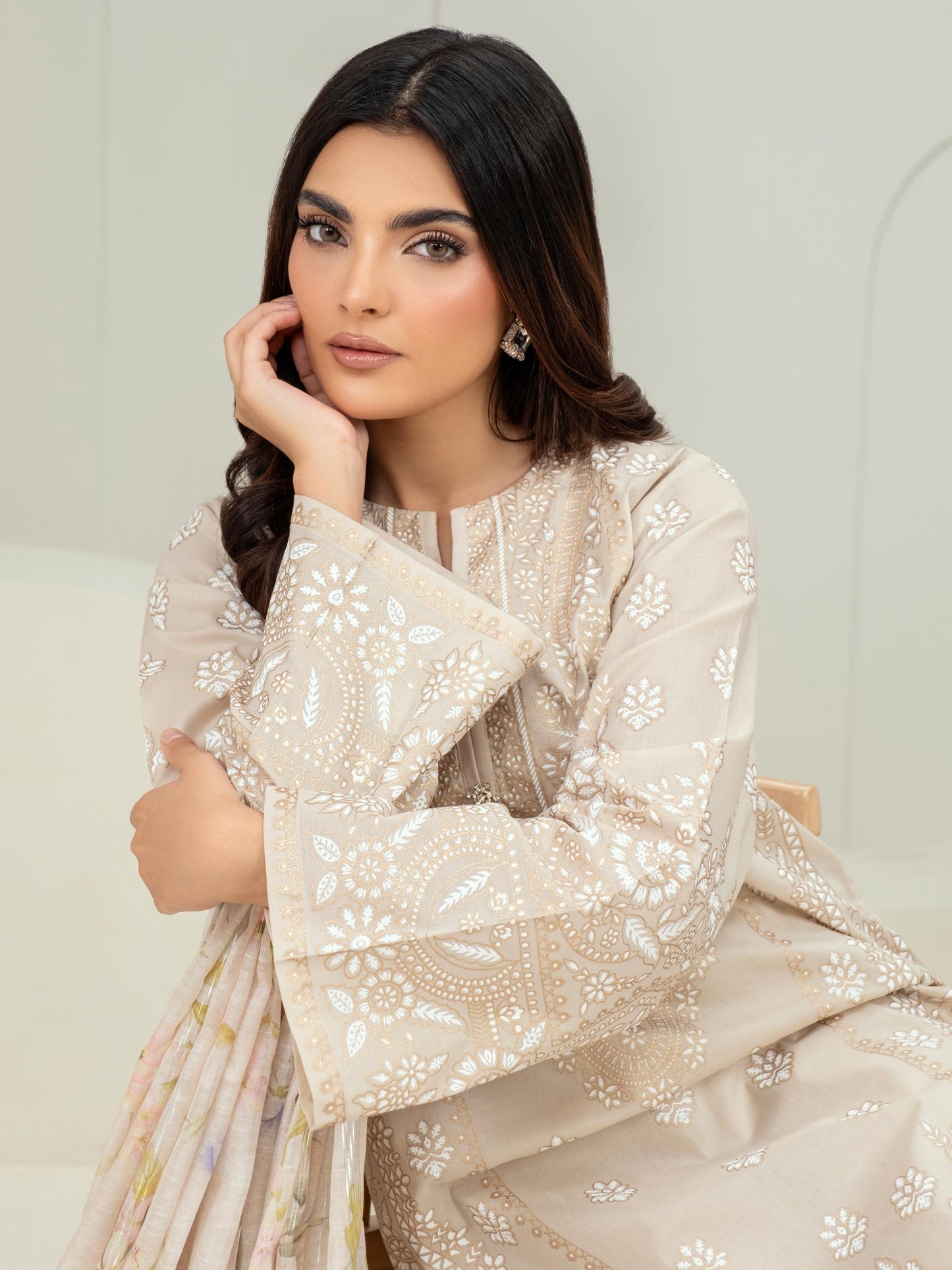 3 Piece Lawn Suit-Paste Print (Unstitched)