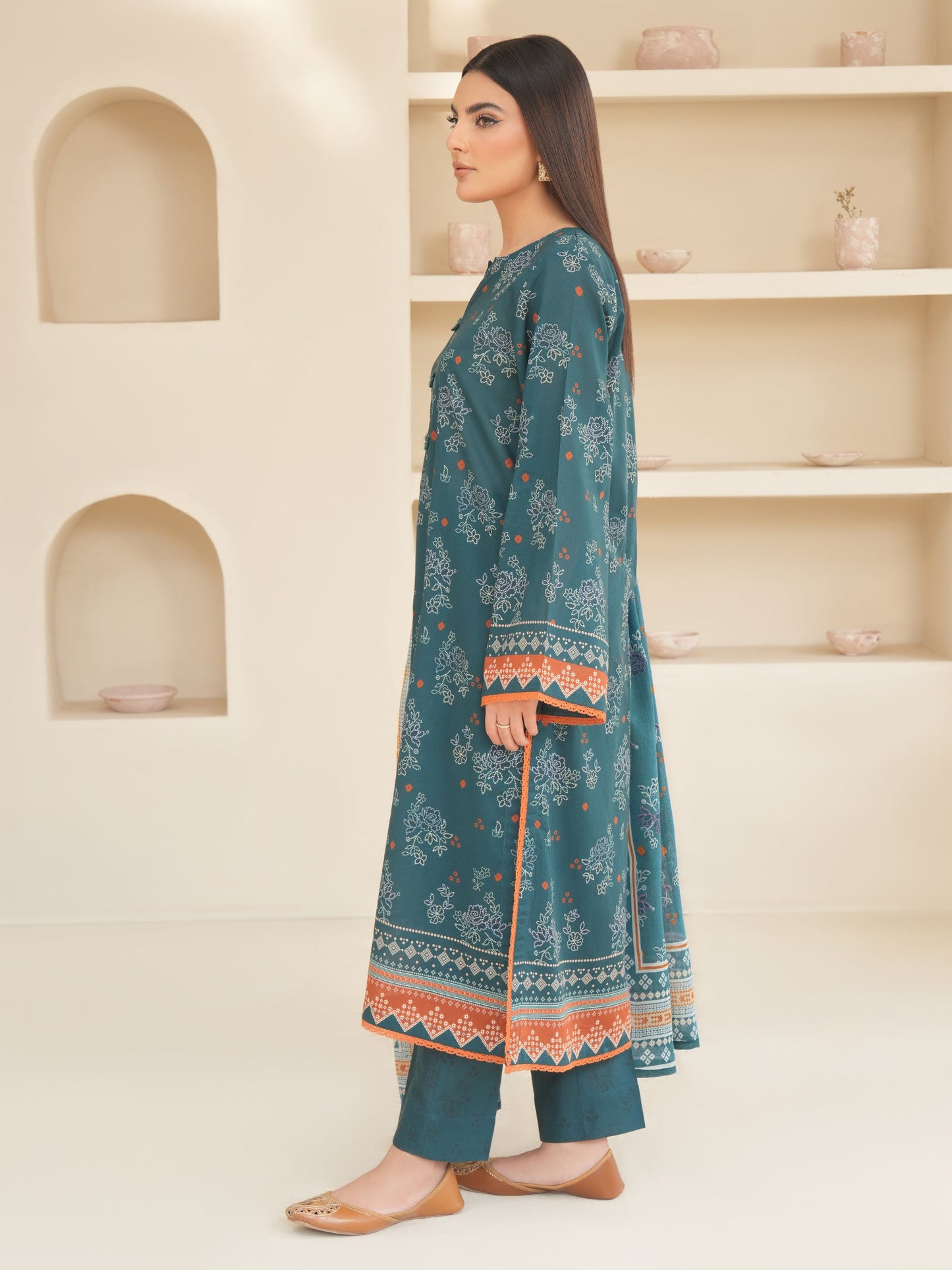 3 Piece Lawn Suit-Printed (Unstitched)
