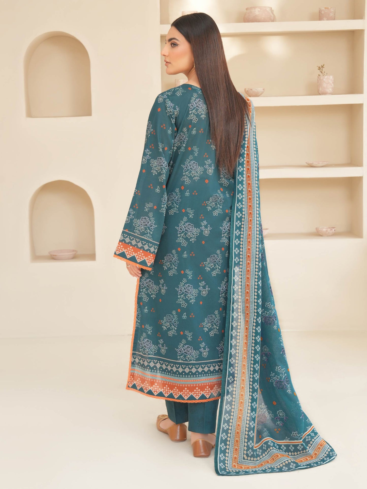 3 Piece Lawn Suit-Printed (Unstitched)