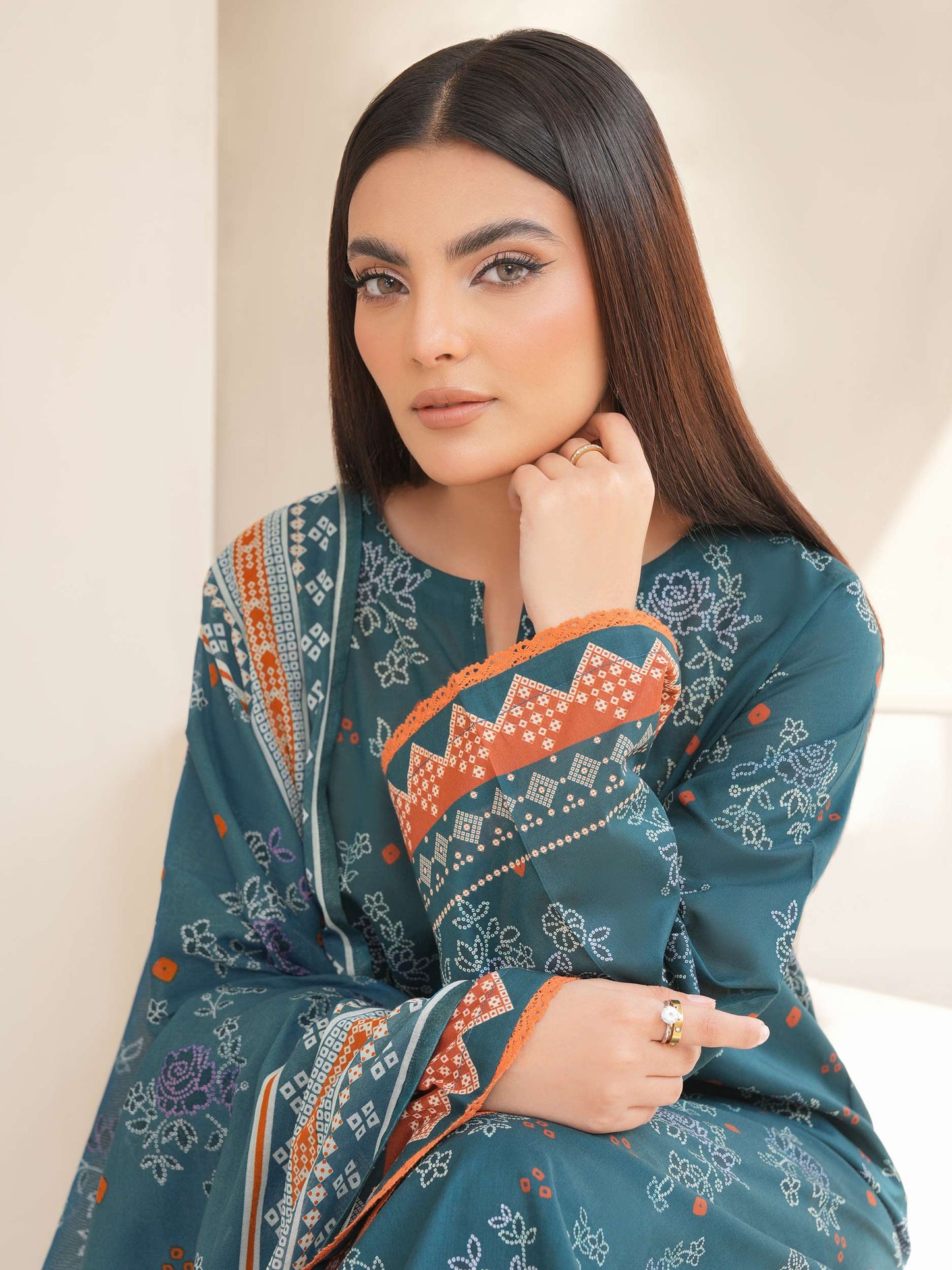 3 Piece Lawn Suit-Printed (Unstitched)