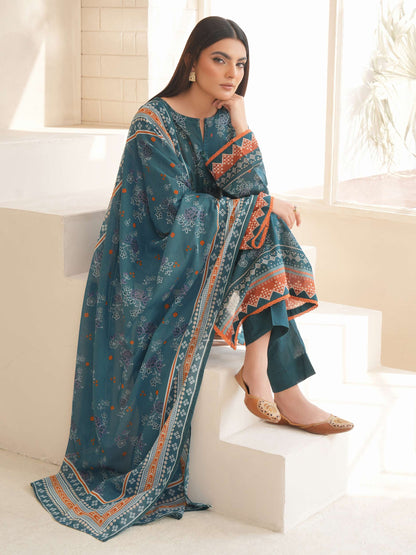 3 Piece Lawn Suit-Printed (Unstitched)