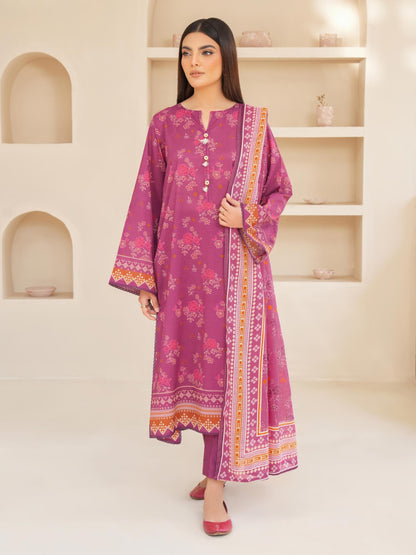 3 Piece Lawn Suit-Printed (Unstitched)