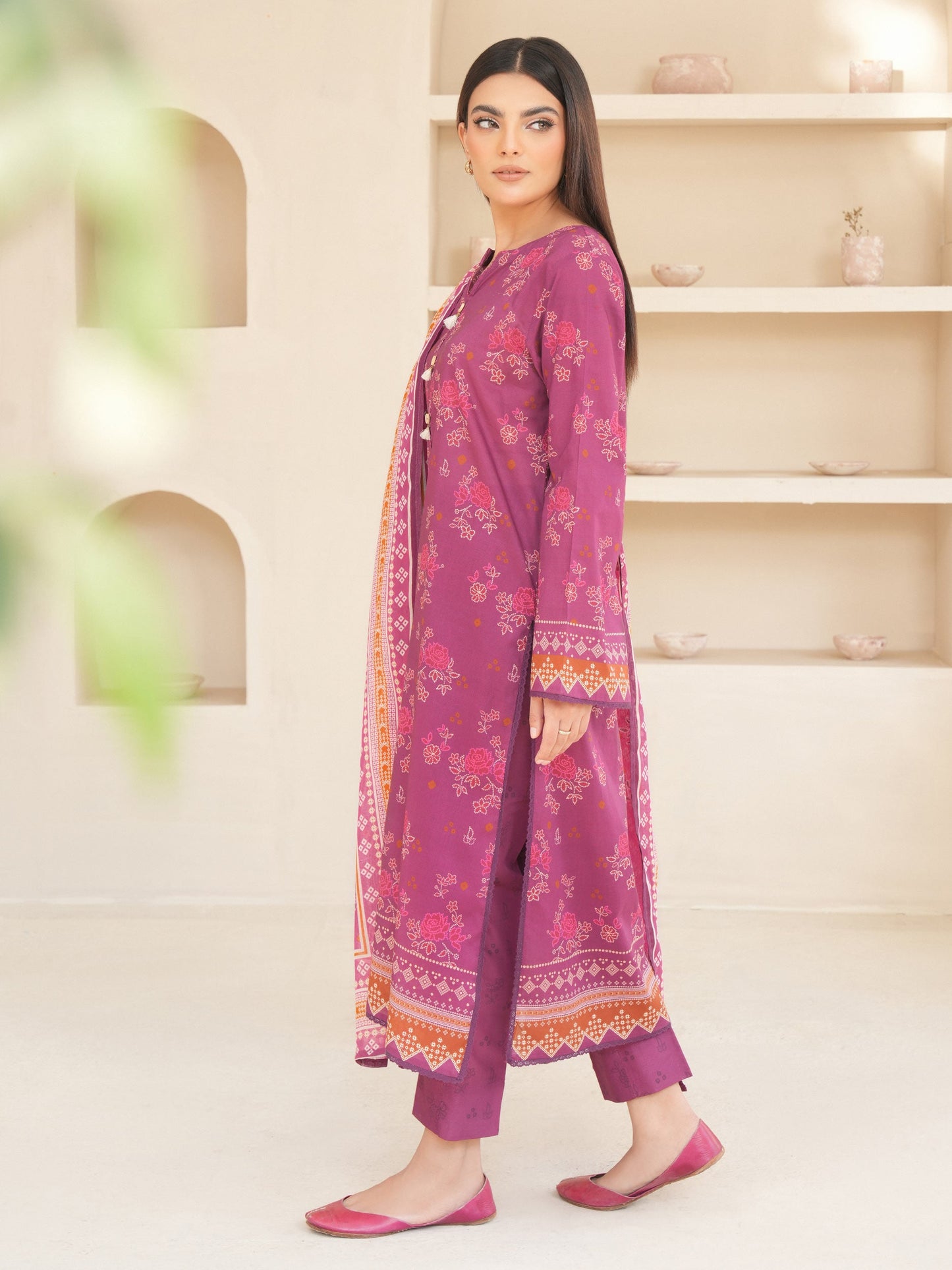 3 Piece Lawn Suit-Printed (Unstitched)