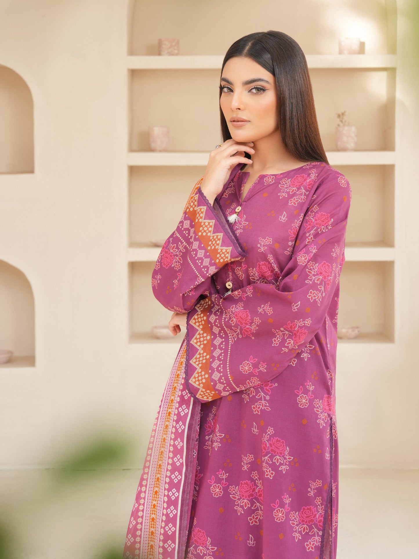 3 Piece Lawn Suit-Printed (Unstitched)
