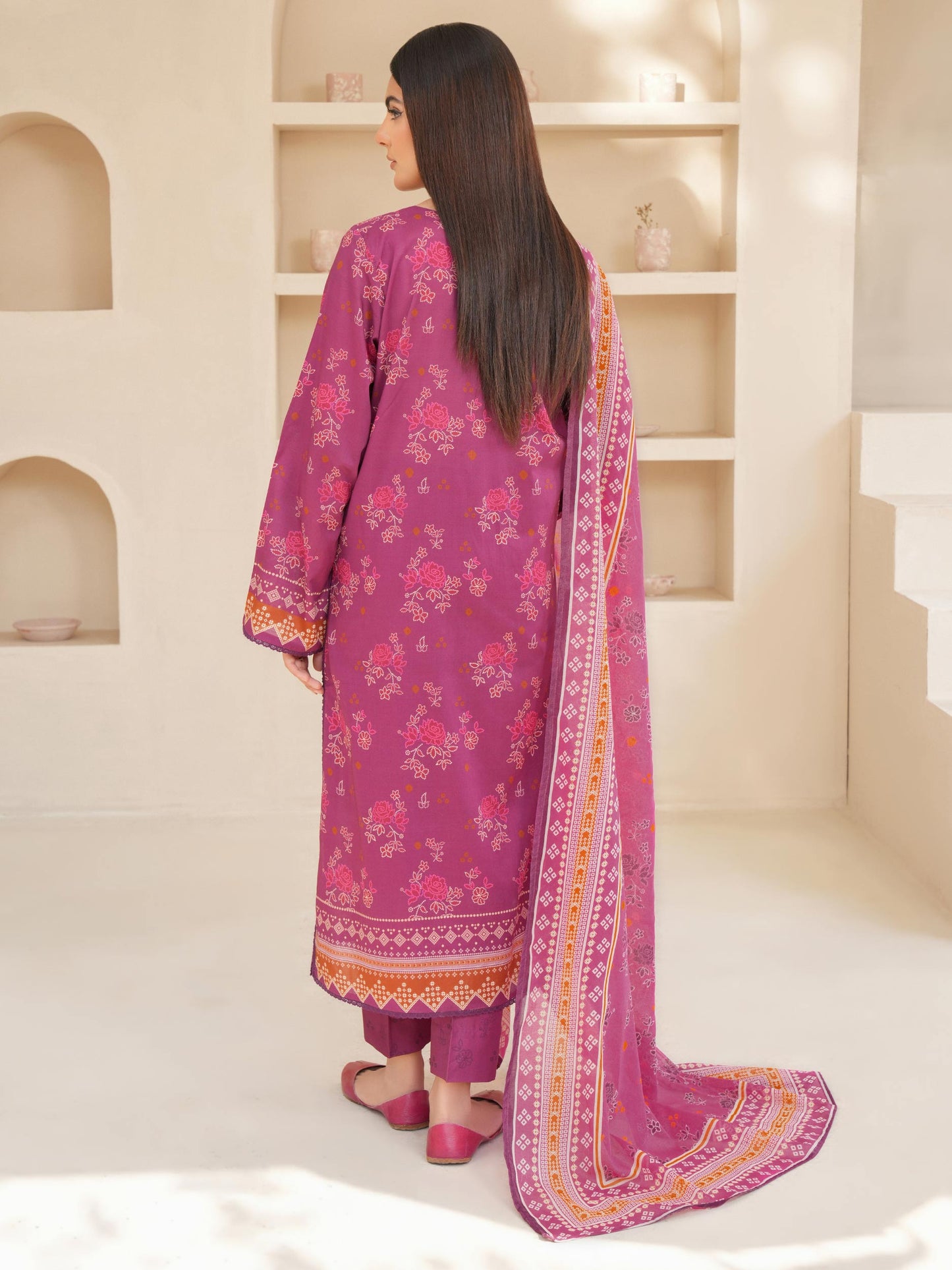 3 Piece Lawn Suit-Printed (Unstitched)