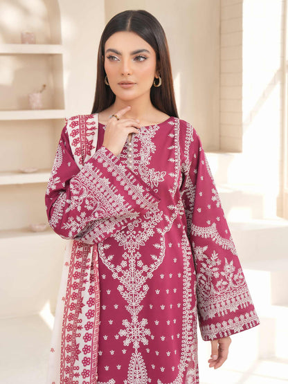 3 Piece Lawn Suit-Paste Print (Unstitched)