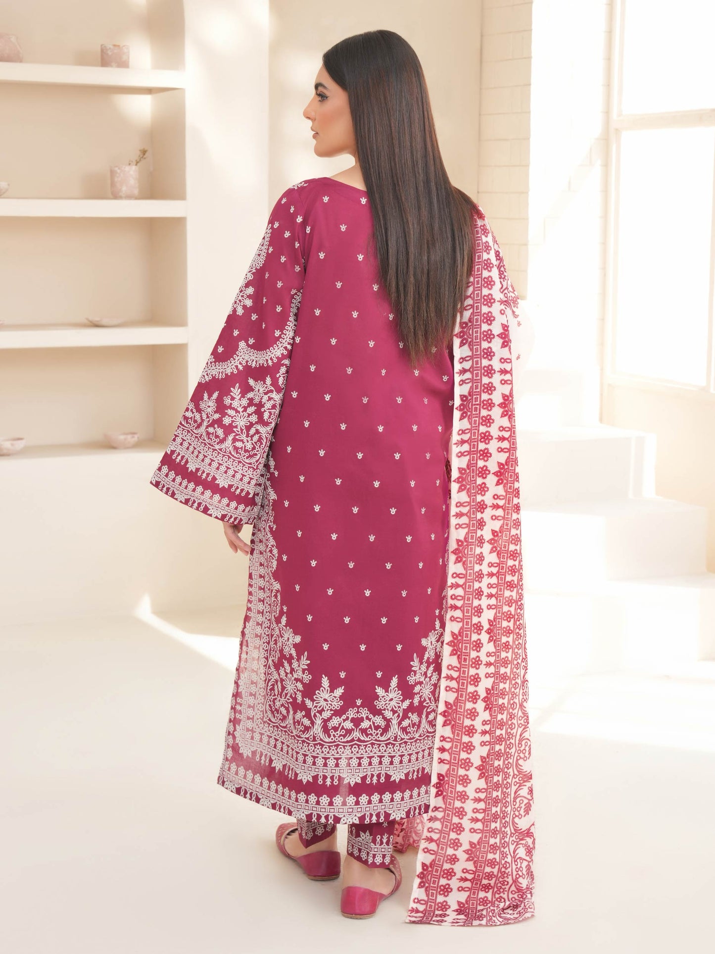 3 Piece Lawn Suit-Paste Print (Unstitched)