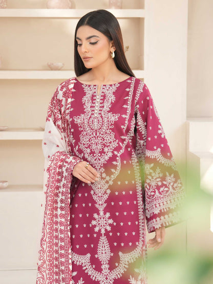 3 Piece Lawn Suit-Paste Print (Unstitched)
