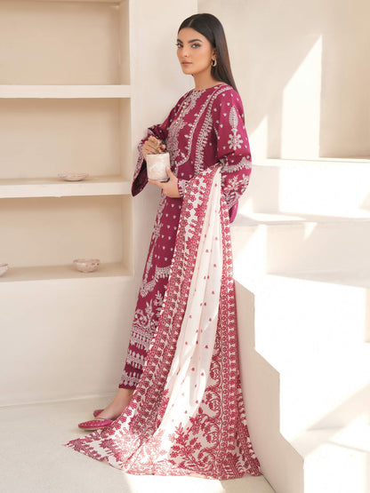 3 Piece Lawn Suit-Paste Print (Unstitched)