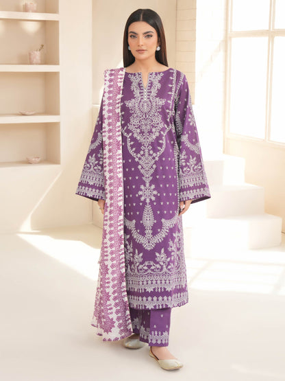 3 Piece Lawn Suit-Paste Print (Unstitched)