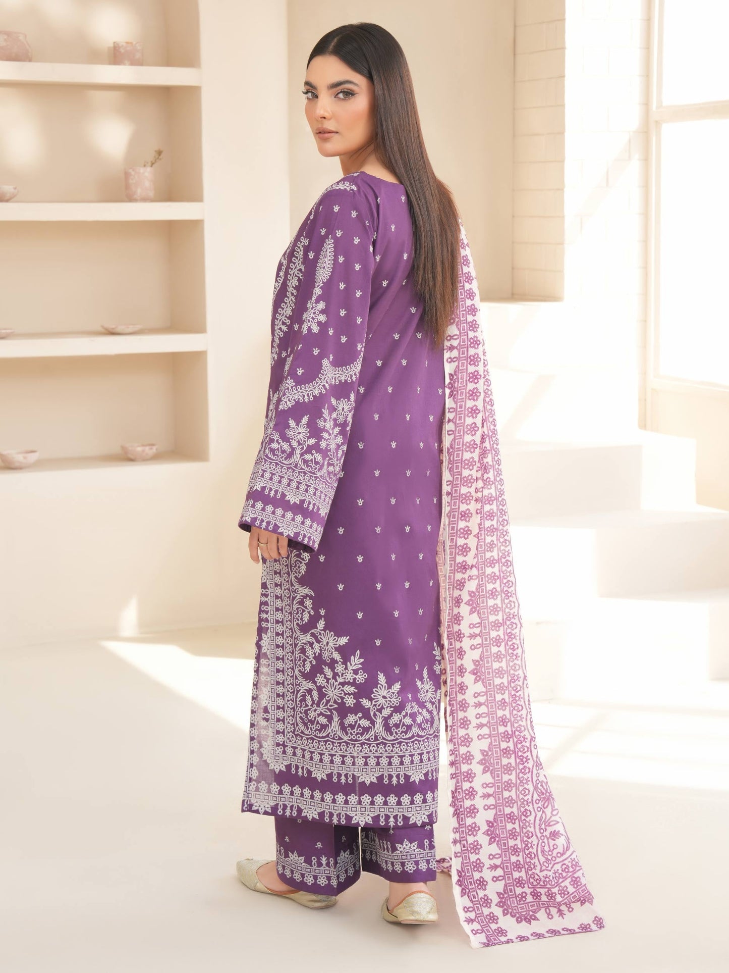 3 Piece Lawn Suit-Paste Print (Unstitched)
