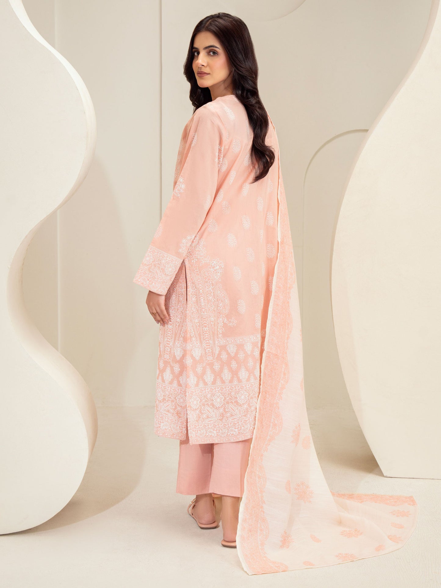 3 Piece Lawn Suit-Paste Print (Unstitched)