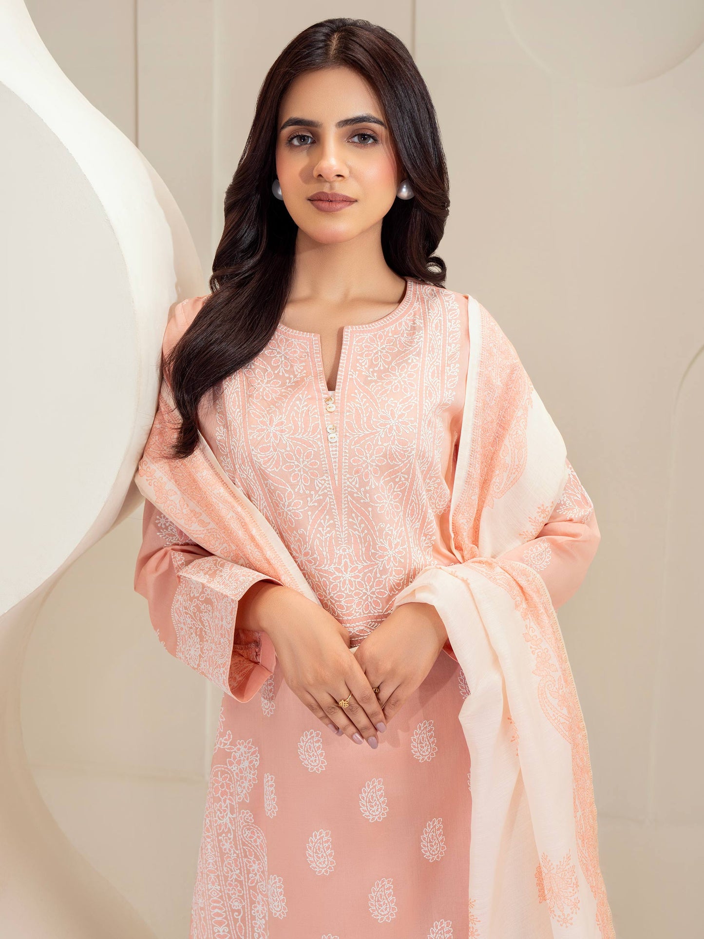 3 Piece Lawn Suit-Paste Print (Unstitched)