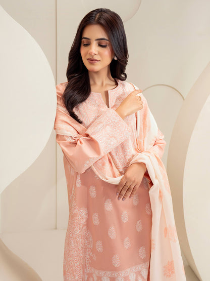 3 Piece Lawn Suit-Paste Print (Unstitched)