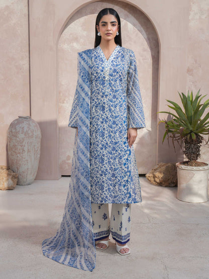 3 Piece Lawn Suit-Printed (Unstitched)