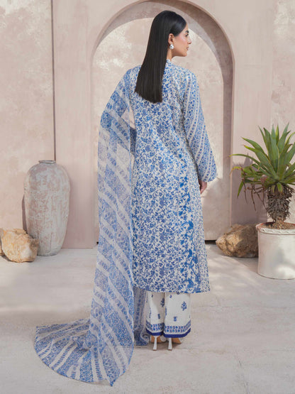 3 Piece Lawn Suit-Printed (Unstitched)