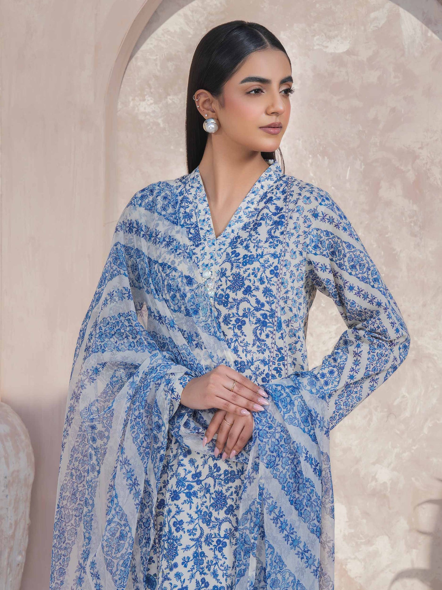 3 Piece Lawn Suit-Printed (Unstitched)