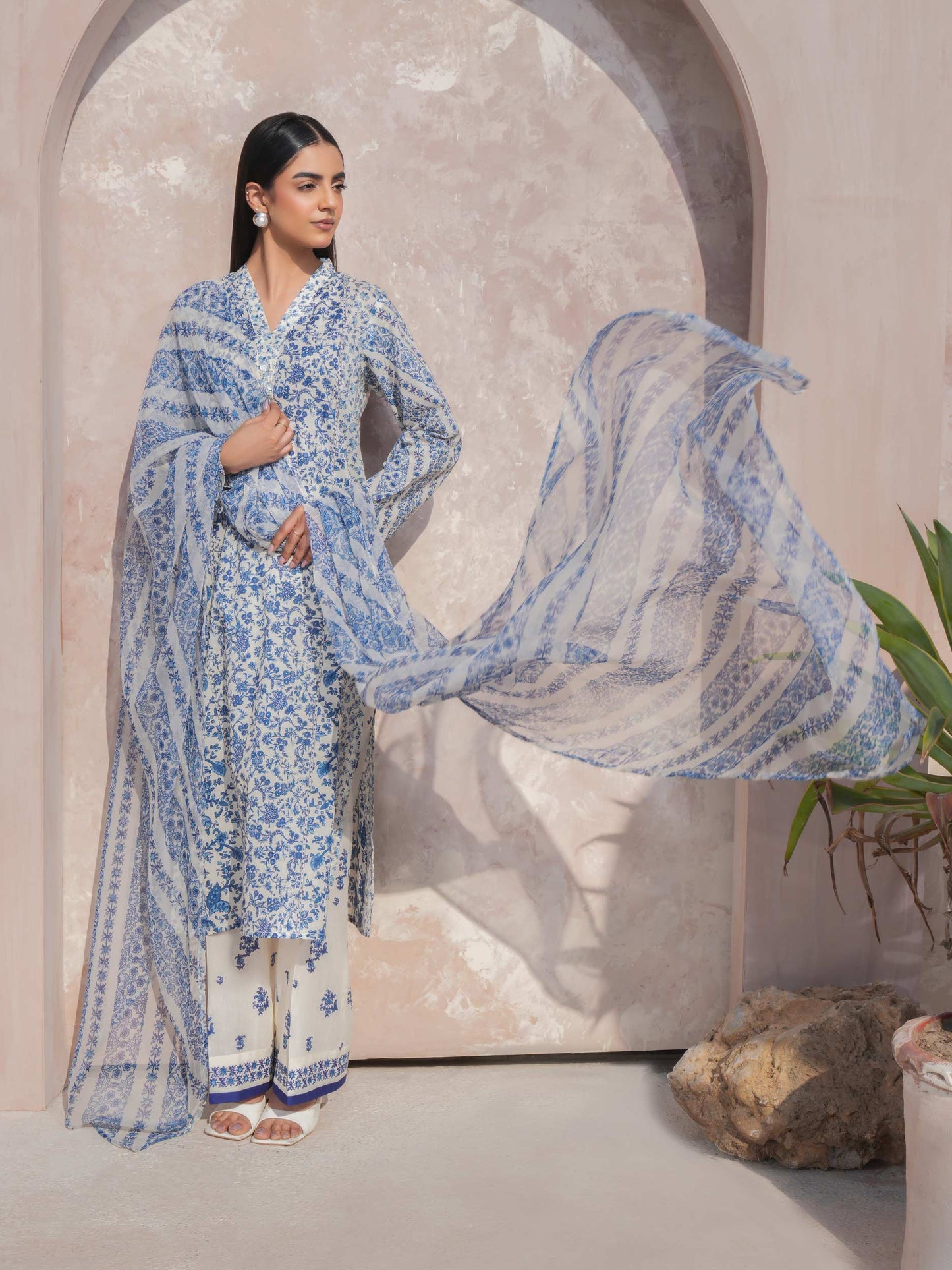 3 Piece Lawn Suit-Printed (Unstitched)