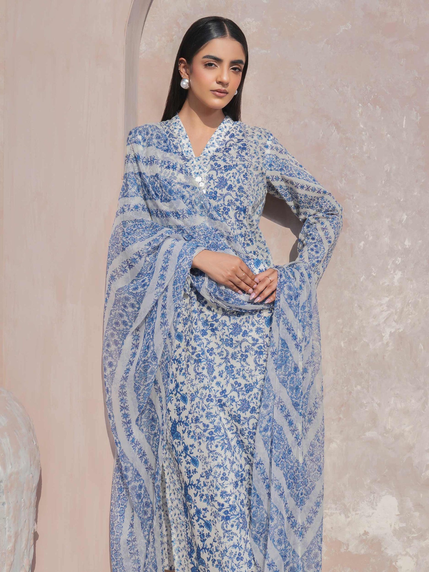 3 Piece Lawn Suit-Printed (Unstitched)