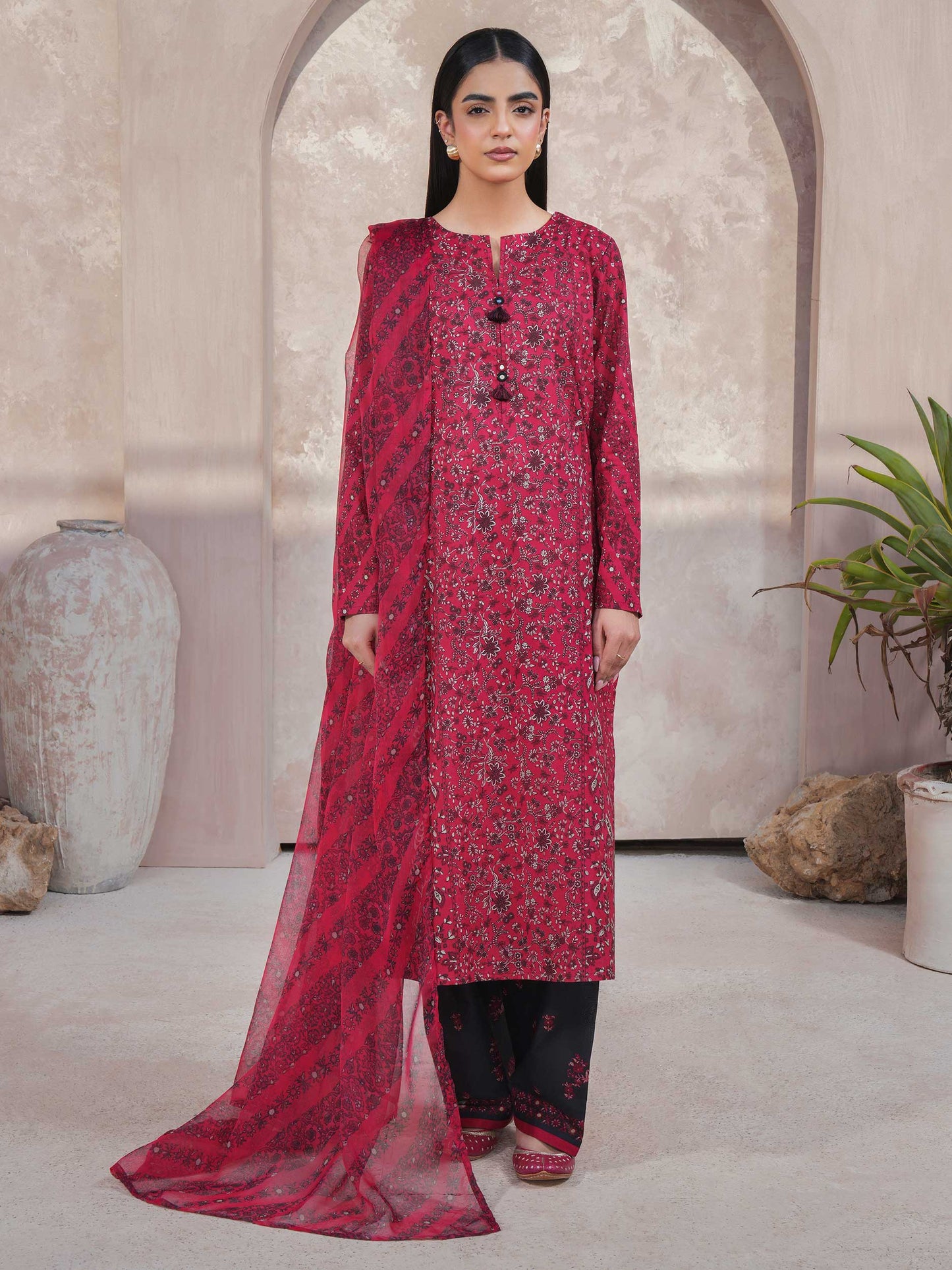 3 Piece Lawn Suit-Printed (Unstitched)