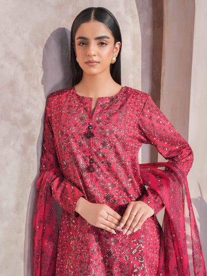 3 Piece Lawn Suit-Printed (Unstitched)