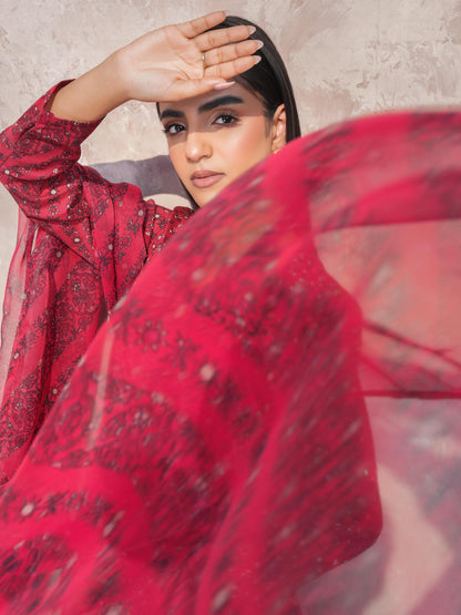 3 Piece Lawn Suit-Printed (Unstitched)