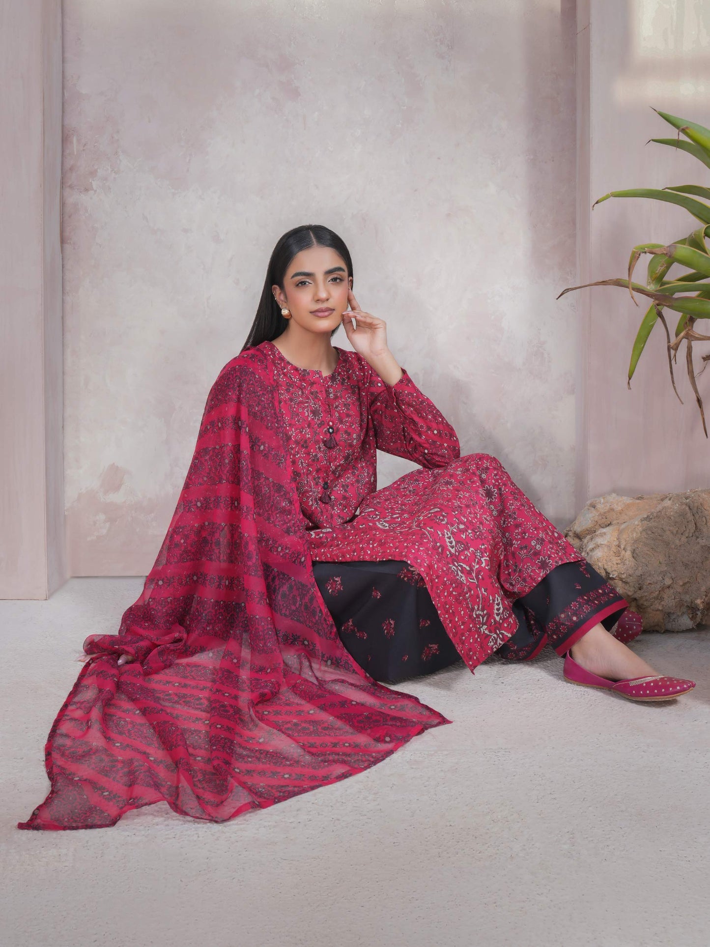 3 Piece Lawn Suit-Printed (Unstitched)
