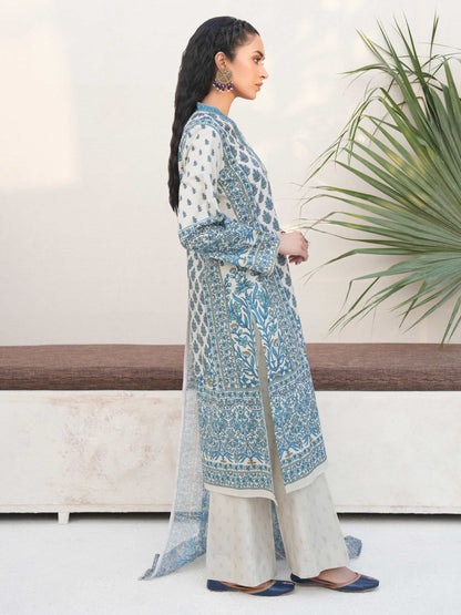 3 Piece Lawn Suit-Printed (Unstitched)